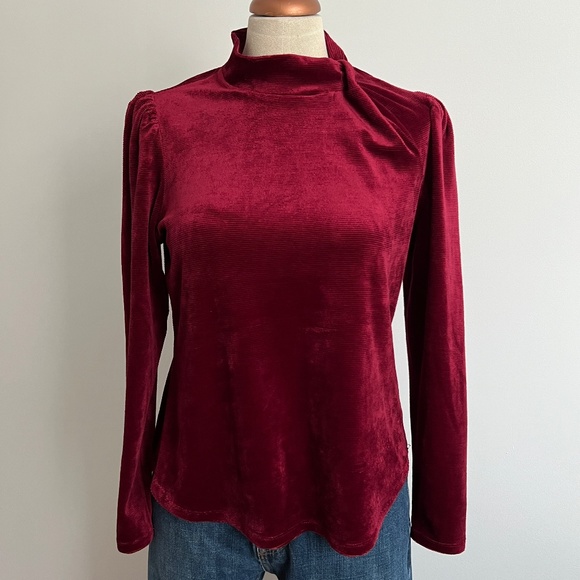 Chenault - Burgundy Long Sleeve Shirt - Picture 2 of 9